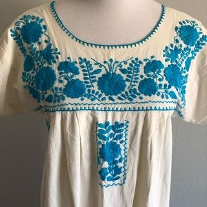 Hand stitched Mexican dress